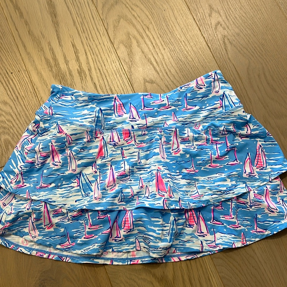 LILLY PULITZER Adlai skort medium Boatylicious luxletic sailboats